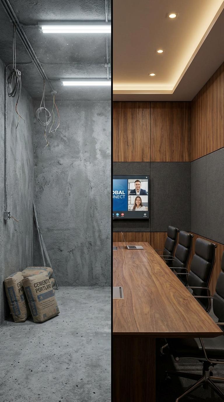 Cafetería Corp Antes y Despues